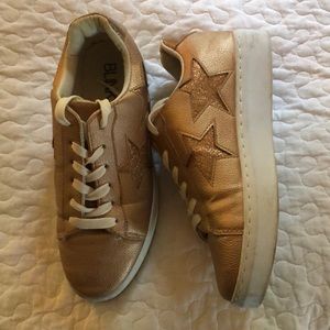 Rose gold star sneakers